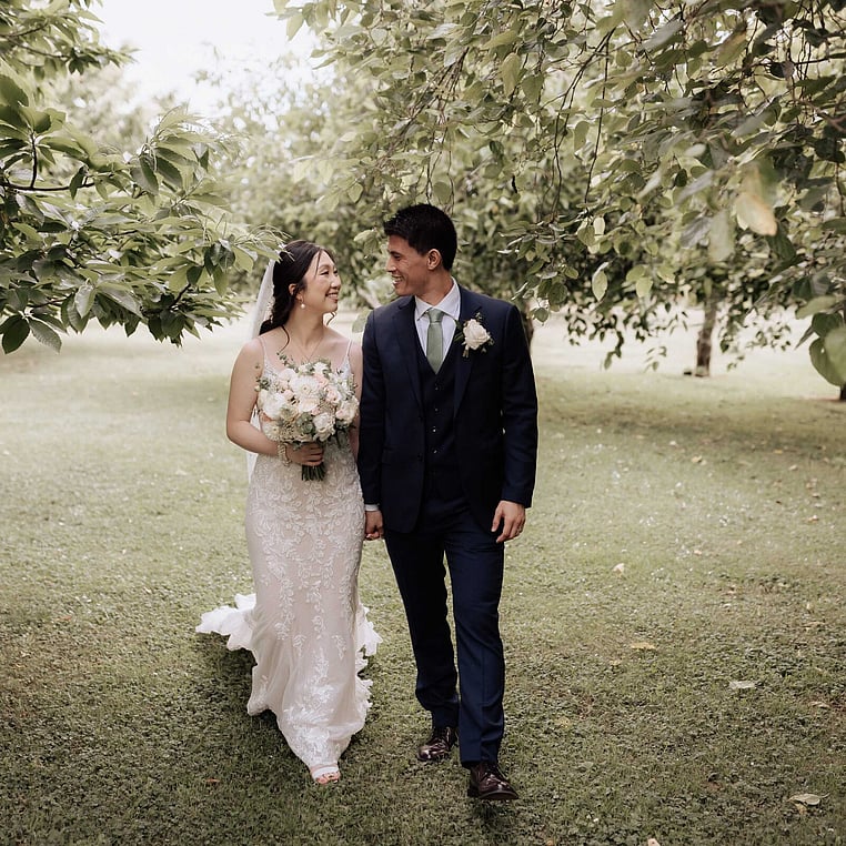 Couple by Chestnut Tree