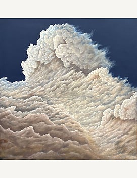 first place people's choice award, painting "Cumulus" by Jason Gibson
