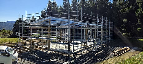 Shed with sleep out
