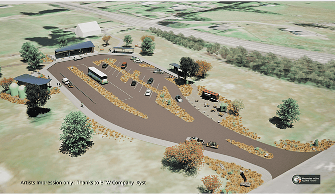 Artists Impression Horopito Hub | Mountains to Sea Great Ride