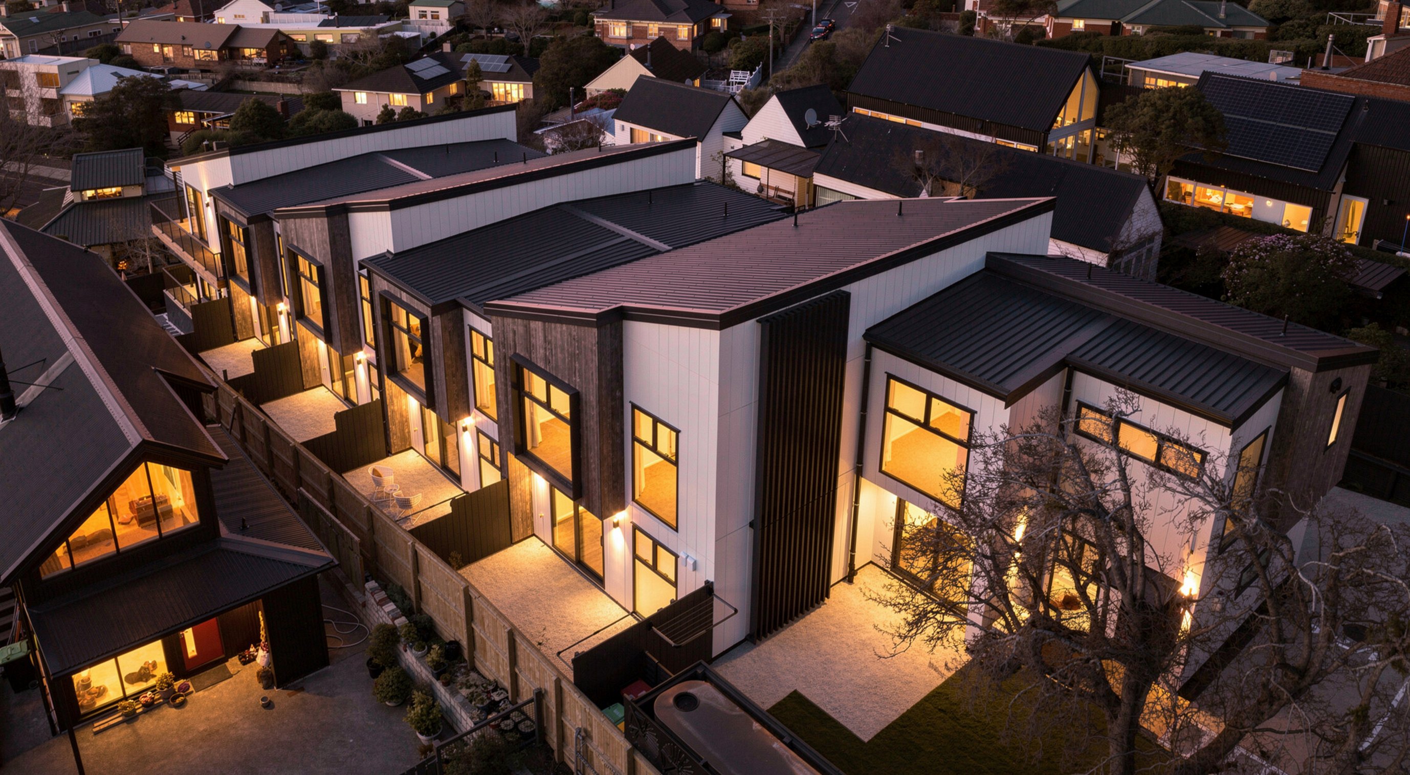 Image of Highgate Ridge, collection of townhouses in Maori Hill by MJW Homes. Dunedin, Otago NZ
