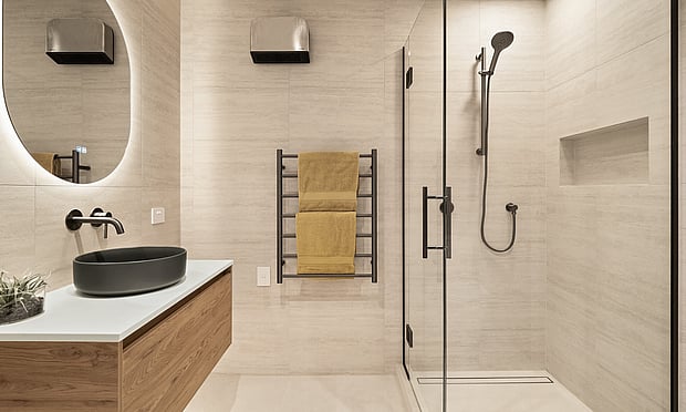 Bathroom image of Highgate Ridge  townhouse in Maori Hill by MJW Homes. Dunedin, Otago NZ