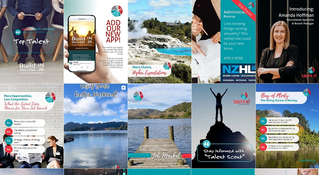 Instagram design by Nota Bene for TalentID