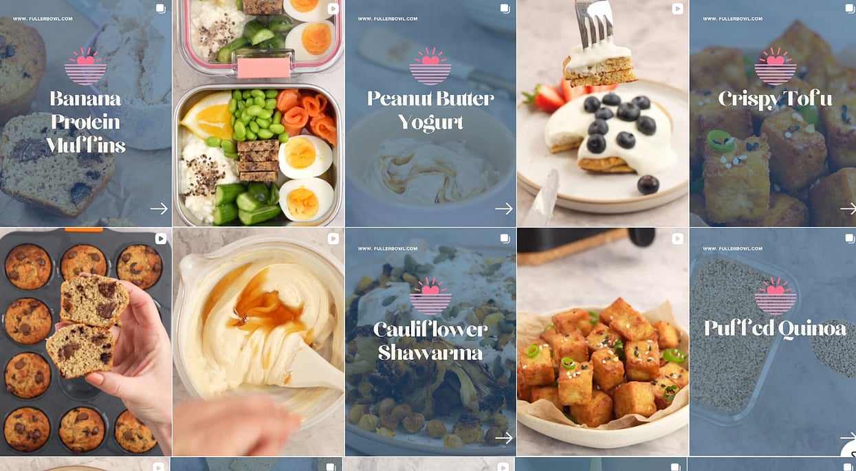 Design work My Fuller Bowl Pinterest social media manager