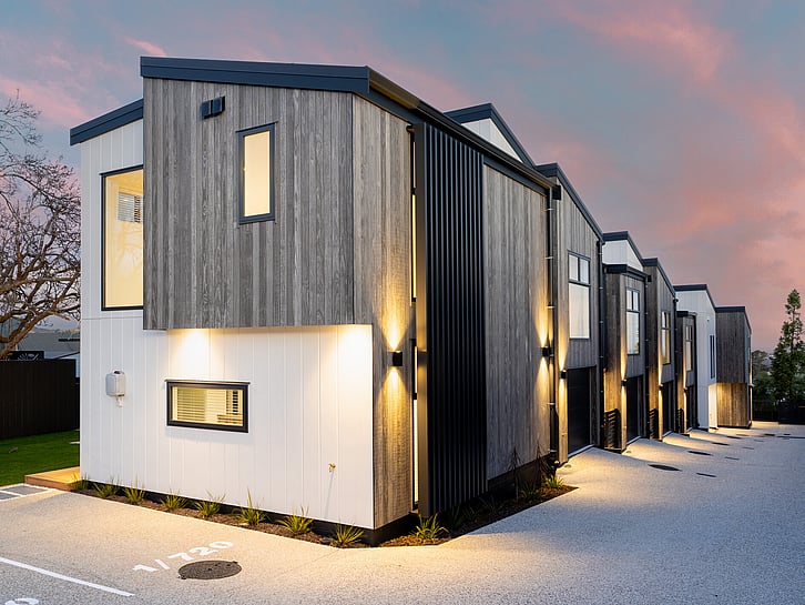 Image of Highgate Ridge, collection of townhouses in Maori Hill by MJW Homes. Dunedin, Otago NZ
