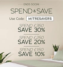 Last chance! Up to 30% off ends Midnight tonight