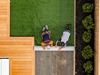Artificial Turf installation with the team at Sherlock Landscaping in Nelson