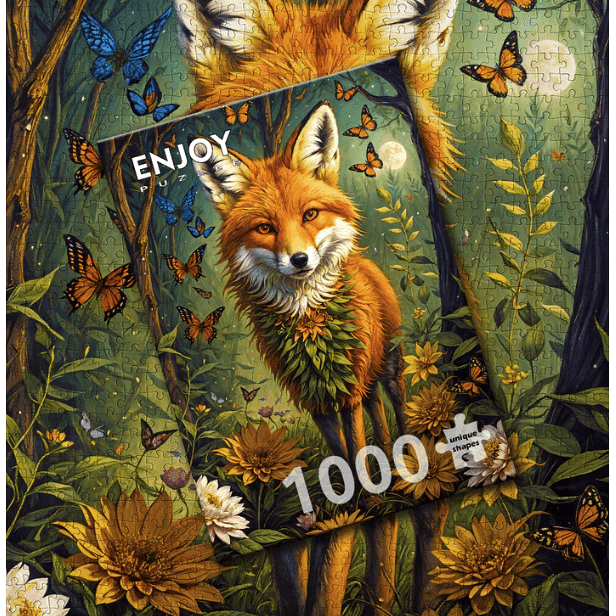 eeboo 1000 Piece Jigsaw Puzzle: Fall Apple Picking