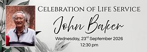 Celebration of Life Service for John Baker