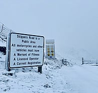 Skippers Saddle under snow.