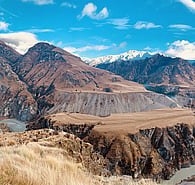 A winter panorama from Maori Point Hill.