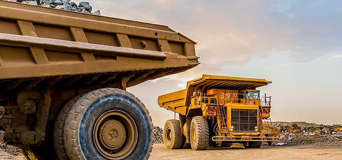 Mining truck hual road
