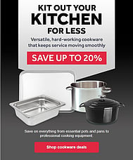 Cookware deals to keep service moving