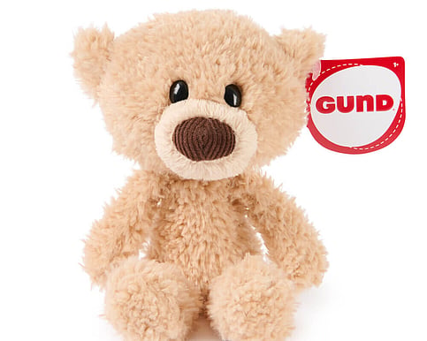 GUND Littles Toothpick Bear with slender body and floppy limbs
