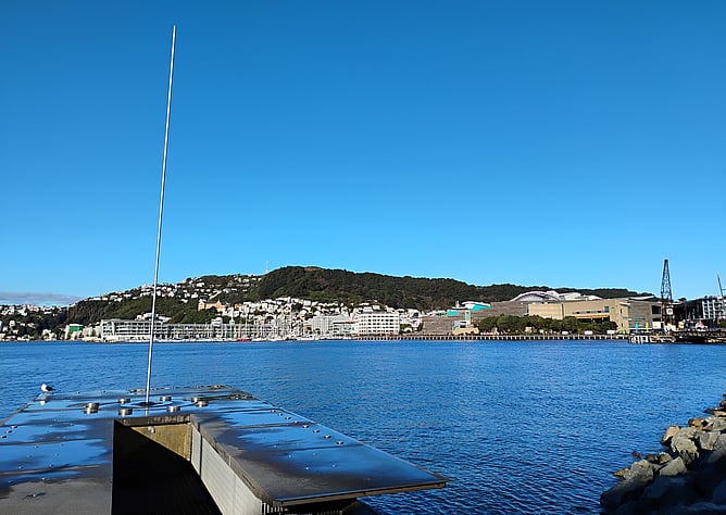 The Wind Wand, Wellington inner harbour, New Zealand