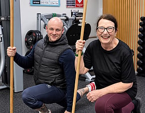 Liz kept training through setbacks and her hip pain has eased