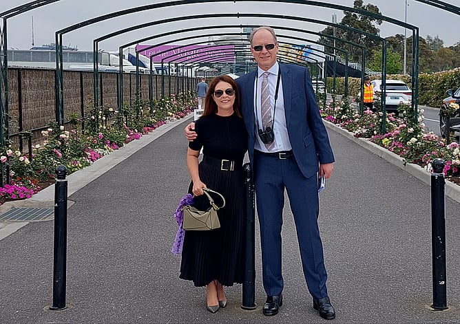 Matthew Goodson pictured with his wife Di, breeders of Old Fashioned
