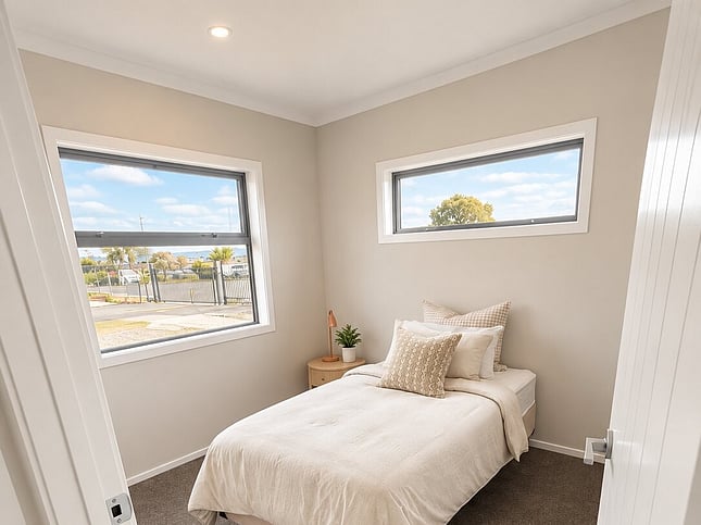Third bedroom with two windows