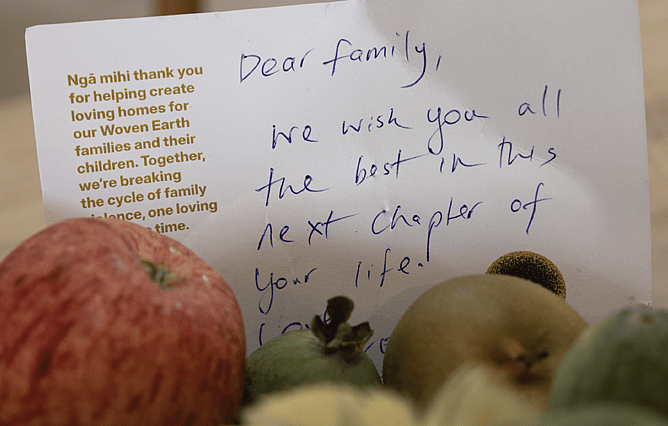 A welcome home note from the Woven Earth team