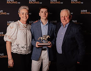 Stable Apprentice Sam McNab wins the Bill Simon Trophy, Most Outstanding Ride by an Apprentice