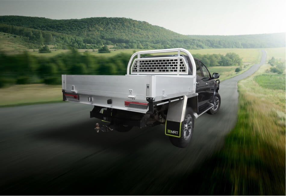 MRT flatbed tray with canopy