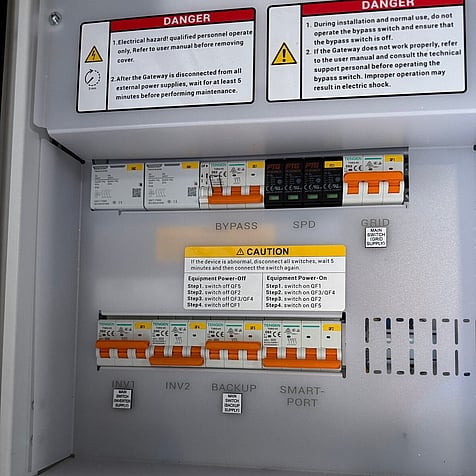 The same backup gateway finished and labelled, Cambridge