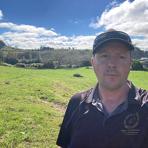 Joshua out on a site visit near Maungatautari