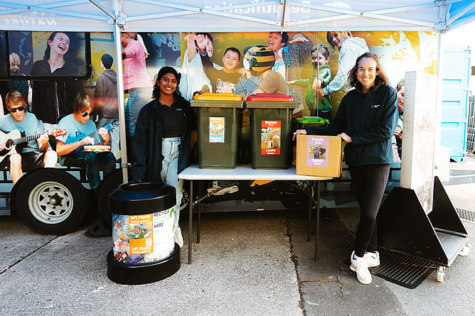 Tread Lightly Caravan and the team promote their new Community WasteWise initiative