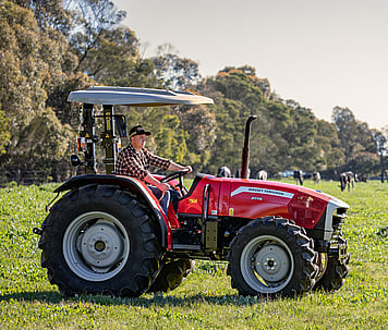 MF 3700 Series Tractor side view
