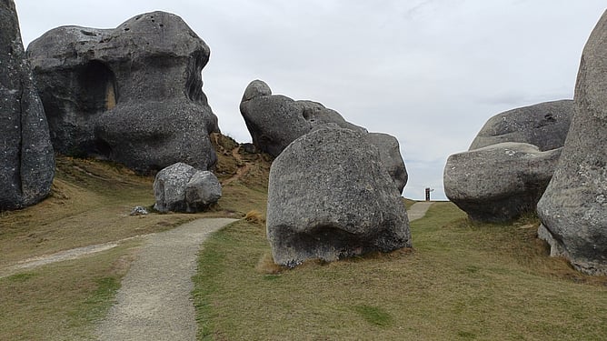 Limestone boulders at Kura Tāwhiti, also known as Castle Hill, Canterbury.