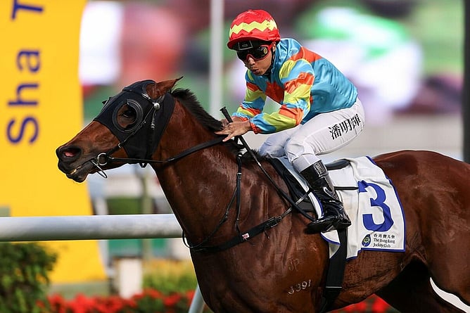 Ka Ying Attack notches David Hall’s 700th win in Hong Kong. - Photo HKJC
