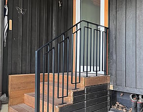 Custom stair handrails