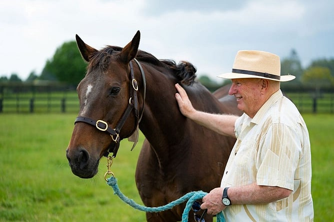 Ethereal with owner-breeder Sir Peter Vela.  - Photo: Supplied
