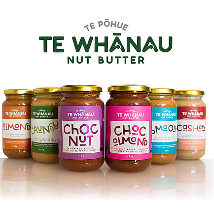 Te Whanau Nut Butter product design FMCG