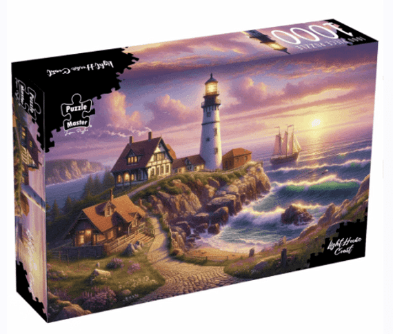 Puzzle Master 1000 Piece Jigsaw Puzzle: Lighthouse Coast