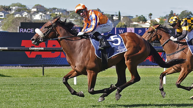 Asturia winning the Gr.2 Soliloquy Stakes (1400m). - Photo: Kenton Wright (Race Images)