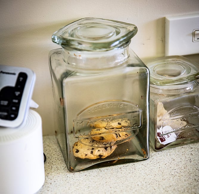 Chocolate Chip Biscuits, one of Catherine's favourite recipes, submitted to the cookbook by Stephanie Russ, of Nelson.