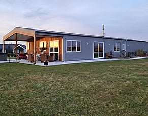 Custom Lucerne Shed Home with Mt Hutt views
