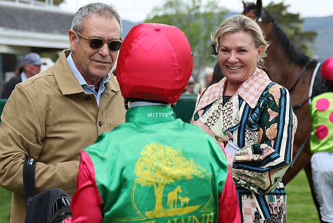 Trelawney Stud's Brent and Cherry Taylor. - Photo: Peter Rubery (Race Images)