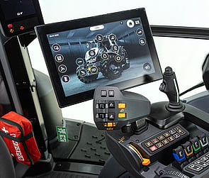 Valtra T Series SmartTouch Gen2 touchscreen and armrest controls