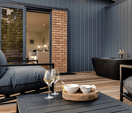 Luxe Retreat | Outdoor Tub & City Views