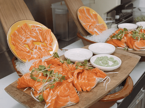 Fresh Mackenzie alpine salmon sashimi