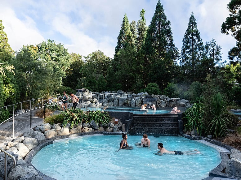 Natural sulphur pools at Hanmer Springs Thermal Pools and Spa